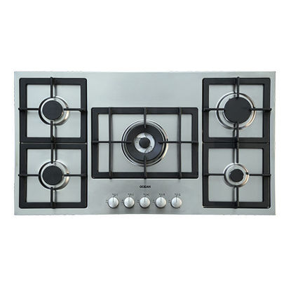 Picture of OCEAN HOB GAS BUILT-IN 5 BURNER 90 CM Stainless Steel - PW 95 I PROC