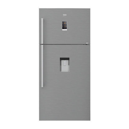 Picture of Beko Refrigerator No Frost 2 Doors 600L With Dispenser - Stainless Steel - DN160200DX