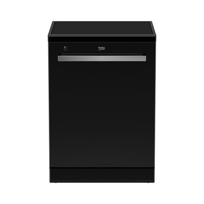 Picture of Beko Dishwasher 15 Sets 8 Programs Inverter - Black Glass - DEN48520GB