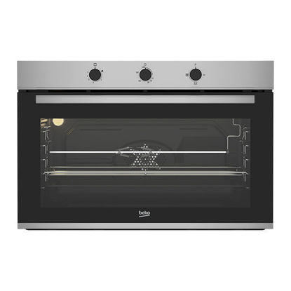 Picture of Beko Built-In Gas Oven With Fan 90 cm - Stainless Steel - BBWHT12104XS
