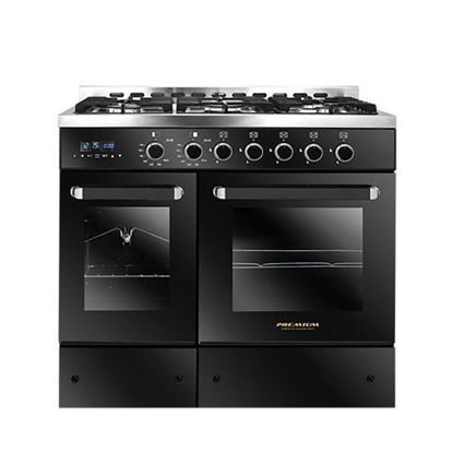 Picture of Premium Gas Cooker Double Chef 5 Burners 60*90 CM  Stainless Steel Black - PRM6090SB-1BC-511-IDSP-DH