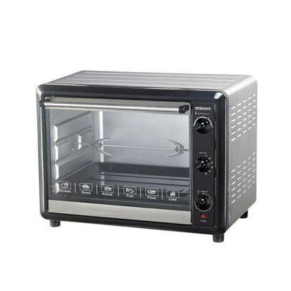 Picture of Black and White Electric Oven  Turbo with Grill, 60 Liters, Black/Silver - B60