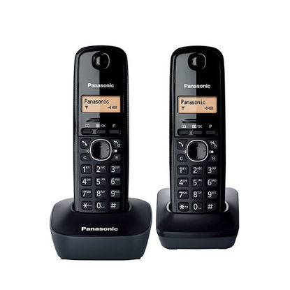 Picture of Panasonic Digital Cordless Phone with 2 Handsets - Black -  KX-TG1612