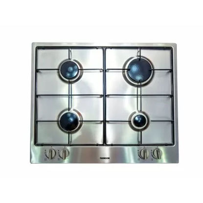 Picture of THOMSON GAS HOB BUILT-IN 4 BURNERS 60 CM Stainless steel - TH6G4/S