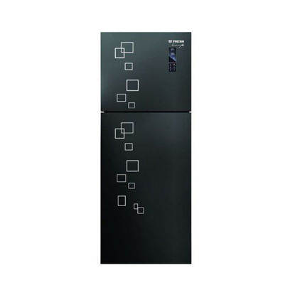 Picture of Fresh Refrigerator Digital 471 Liter Glass Door Black - FNT-MR580 YGB