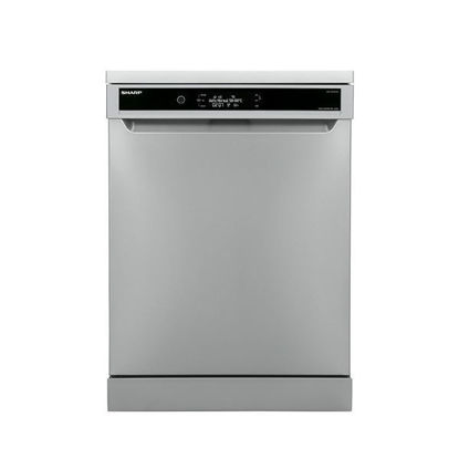 Picture of SHARP Dishwasher 14 Person, 60 cm, Inverter, Digital, 10 Programs, Silver - QW-V1014M-SS2