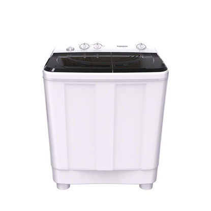 Picture of TORNADO Washing Machine Half Automatic 7 Kg, 2 Motors, White - TWH-Z07DNE-W