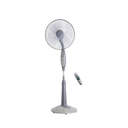 Picture of TORNADO Stand Fan 16 Inch, 4 Blades, Remote, Grey Or Maroon - EFS-65