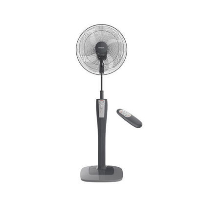 Picture of TORNADO Stand Fan 16 Inch, 4 Blades, Remote, Grey Or Maroon - TSF-75