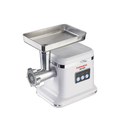 Picture of TORNADO Meat Grinder 2000 Watt, Stainless Discs, Turbo Speed, White - MG-2000