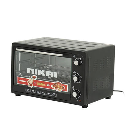 Picture of Nikai Electric Oven 45 Liters 1800 Watt Black - NET45RCB
