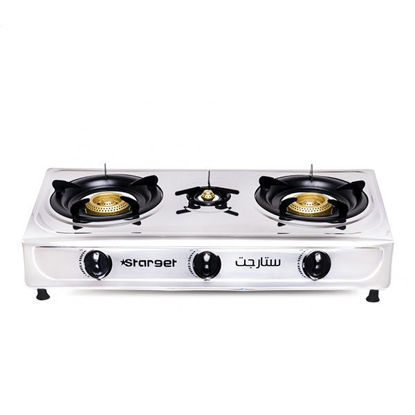 Picture of Starget Gas Stove 3 burners Stainless Steel - ST-3000