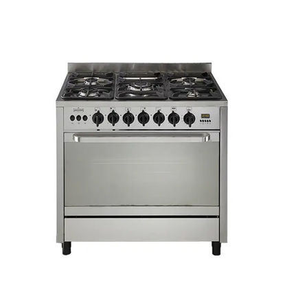 Picture of Universal Freestanding Gas Cooker 5 Burners 90 cm With Fan Stainless Steel - 6905PR7