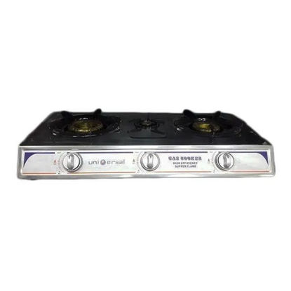Picture of Universal Gas Hob 3 Burners Black , Silver - JZY3-6005