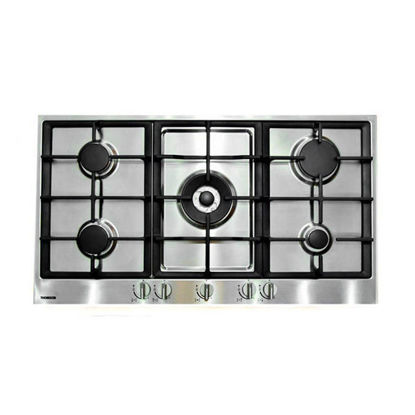 Picture of THOMSON GAS HOB BUILT-IN 5 BURNERS 90 CM Stainless steel - TH9G5VC/S