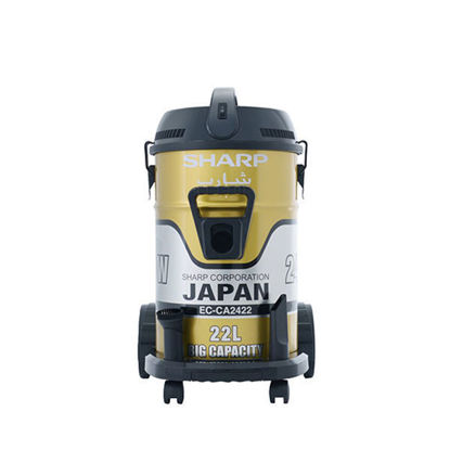 Picture of SHARP Pail Can Vacuum Cleaner 2400 Watt, Cloth Filter, Gold - EC-CA2422-X