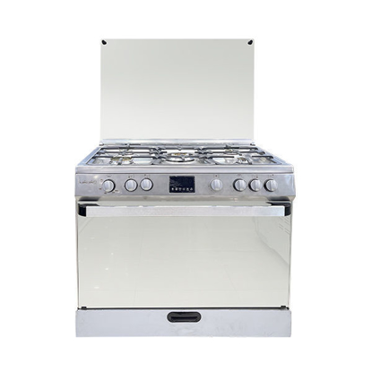 Picture of Techno Gas Cooker Lokloka 5 Burners 60*90 CM Free Stand Digital With Fan Stainless - LoklokaStainless4730