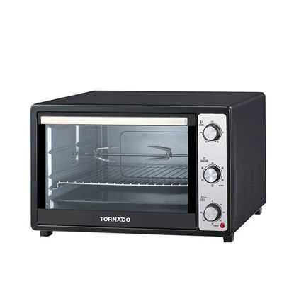 Picture of TORNADO Electric Oven 48 litre, 1800 Watt in Black Color With Grill and Fan - TEO-48DGE(K)