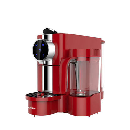 صورة ماكينة قهوة إسبريسو - كبسولات أوتوماتيك ماركة تورنيدو 0.65 لتر ، 1050 وات لون أحمر - موديل TCMN-C65R