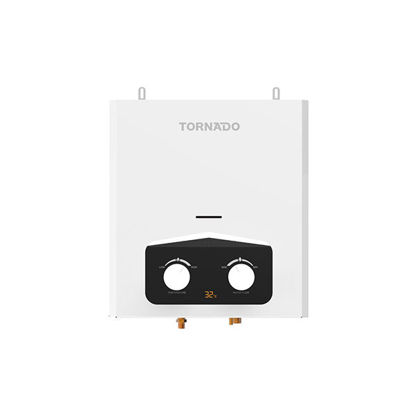 Picture of TORNADO Gas Water Heater 6 Liter without Chimney, Digital, Natural Gas, White - GH-MP6SN-W