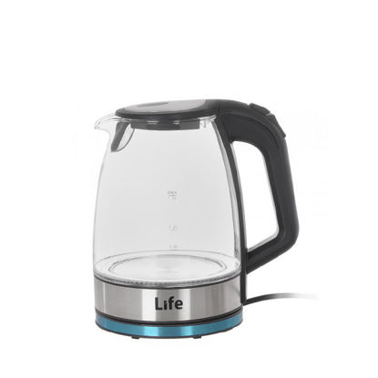 Picture of Life Electric Kettle, 1500 Watt, 1.8 Liter Clear - Lk 4290