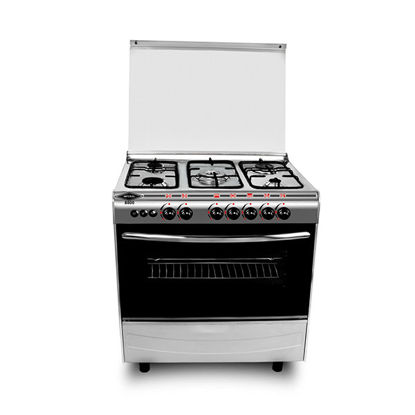 Picture of Imperial Gas Cooker 5 Burners 85*60 Cm With Fan Without Safety Stainless - PB-6085-SS-P-ILMFY