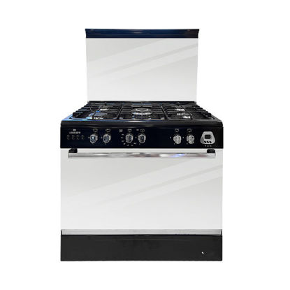 Picture of Unionaire Cooker 5 Burners 60*90 Cm With Fan Full Saftey Black – C6090EB-DC-511-IDS-F-H6-2W