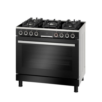 Picture of Bosch Cooker Serie 8 Black 90*60 Cm 5 Burners with Grill 147 Liter Model-HJY5G7V69S