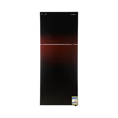 Picture of Fresh Refrigerator 397 Liters Glass Door burgundy - FNT-BR470 KGDR