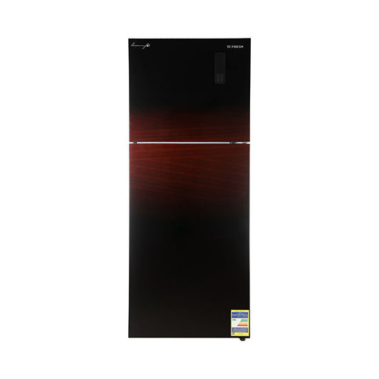 Picture of Fresh Refrigerator Digital 397 Liters Glass Door burgundy - FNT-MR470 YGDR
