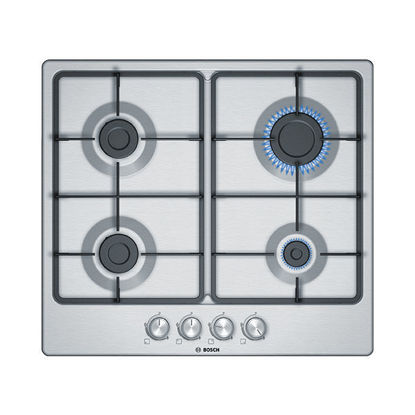 BOSCH BUILT-IN GAS HOB 4 BURNER 60 CM CAST IRON STAINLESS STEEL PGP6B5B60Q