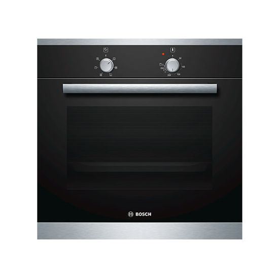 BOSCH BUILT-IN ELECTRIC OVEN 60 CM 66 LITER WITH GRILL AND FAN BLACK FRONT HBN301E6T