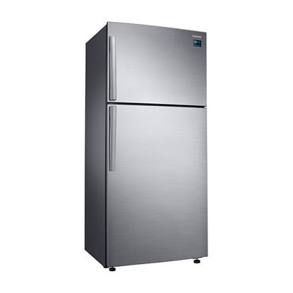 ثلاجة سامسونج بنظام التبريد المزدوج سعة 500 لتر لون سلفر RT50K6100S8/MR SAMSUNG REFRIGERATOR 500 LITERS TWIN COOLING SILVER RT50K6100S8/MR