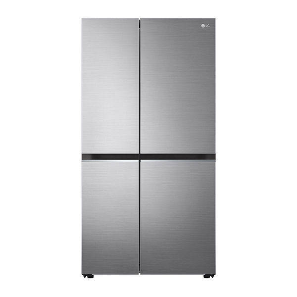 LG New Refrigerator 2 Doors Side By Side 655L - Silver - GC-B257SLWL