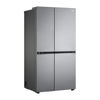 LG New Refrigerator 2 Doors Side By Side 655L - Silver - GC-B257SLWL