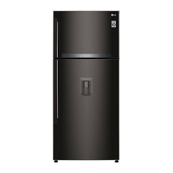 LG Refrigerator Linear Compressor 509L - Black Steel - GN-F722HXHL