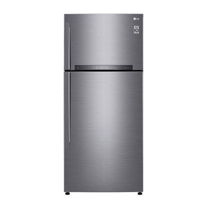 LG Refrigerator Linear Compressor 475L - Silver - GN-H622HLHL