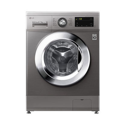 LG Washing Machine 8 Kg/ 5 Kg Dryer Chrome Knob - Silver - F4J3TMG5P