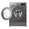 LG Steam Washing Machine 9Kg Chrome Knob - Silver - FH4G6VDY6
