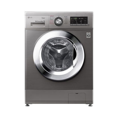 Picture of LG Steam Washing Machine 8Kg Chrome Knob - Silver - FH4G6TDY6