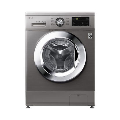 LG Washing Machine 8Kg Chrome Knob - Silver - FH2J3TNG5