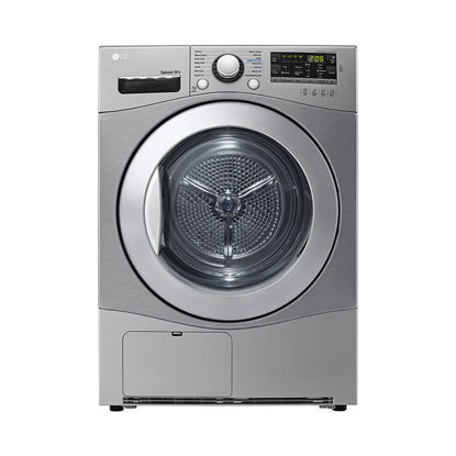Picture of LG Dryer, Condensing Type, 10.2 Kg, Sensor Dry, Smart Diagnosis™ - Silver - RC9066C3F