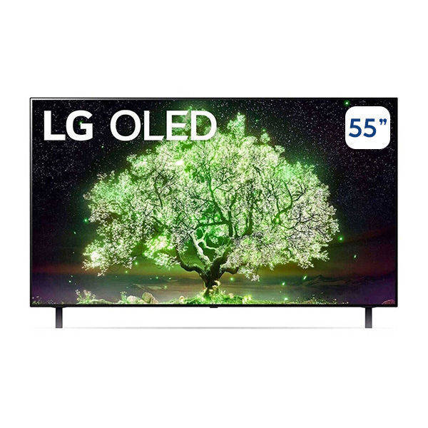 LG OLED TV 55 Inch Cinema Screen Design 4K Cinema HDR WebOS Smart AI ThinQ Pixel Dimming - Model OLED55A1PVA