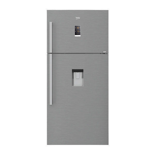 Beko Refrigerator No Frost 2 Doors 600L With Dispenser - Stainless Steel - DN160200DX
