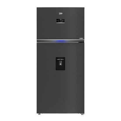 Beko Refrigerator No Frost 2 Doors 630L With Dispenser - Black Stainless Steel - RDNE650E60ZXR