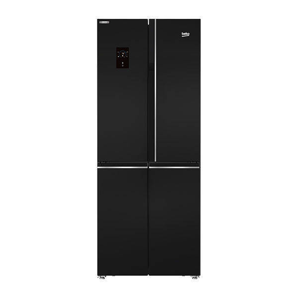 Beko Refrigerator No Frost 4 Doors 450L - Black HarvestFresh - GNE480E20ZBH