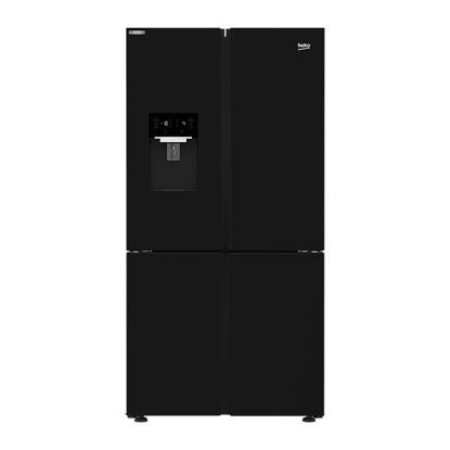 Picture of Beko Refrigerator No Frost 4 Doors 626L With Dispenser - Black - GNE134626B