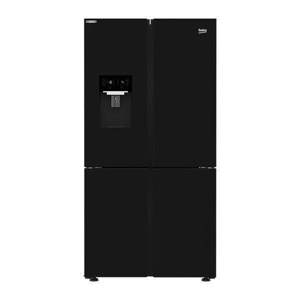 Beko Refrigerator No Frost 4 Doors 626L With Dispenser - Black - GNE134626B