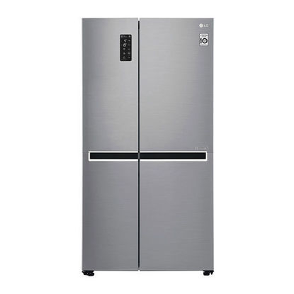 LG Refrigerator 2 Doors Side By Side 647L - Silver - GC-B247SLUV