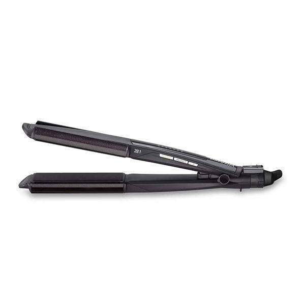 Babyliss 2 in 1 Wet and Dry Hair Curler & Straightener - Black - ST330E